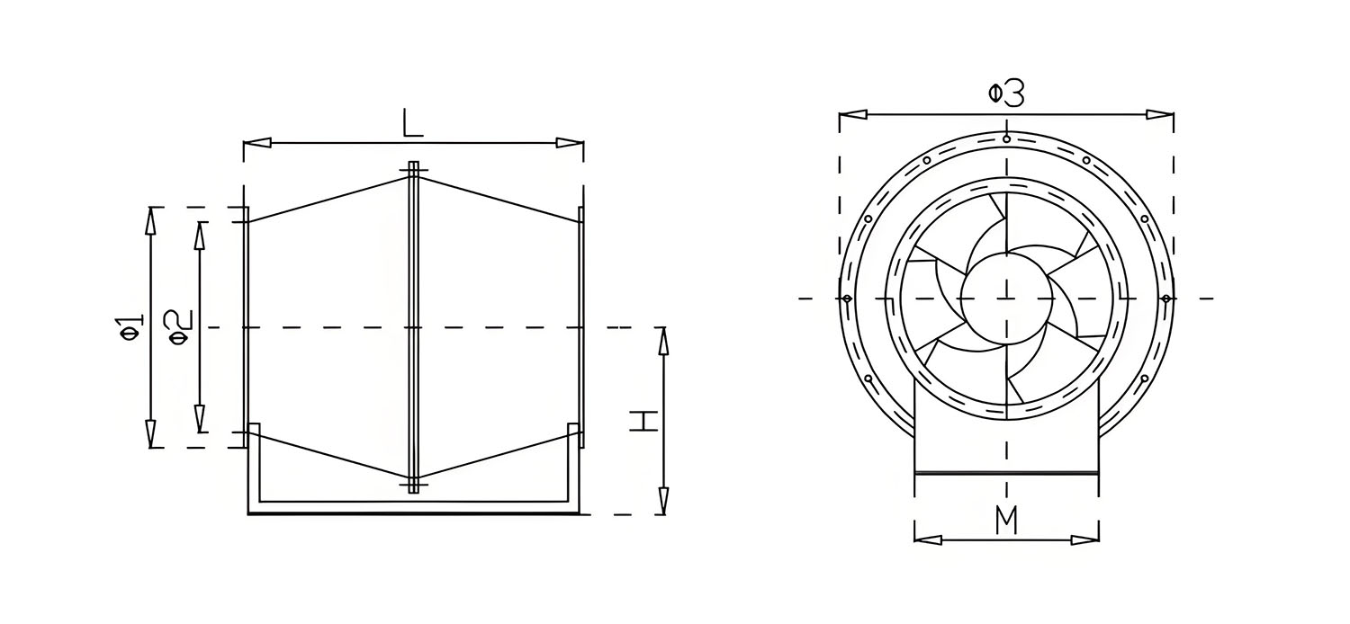管道风机安装图